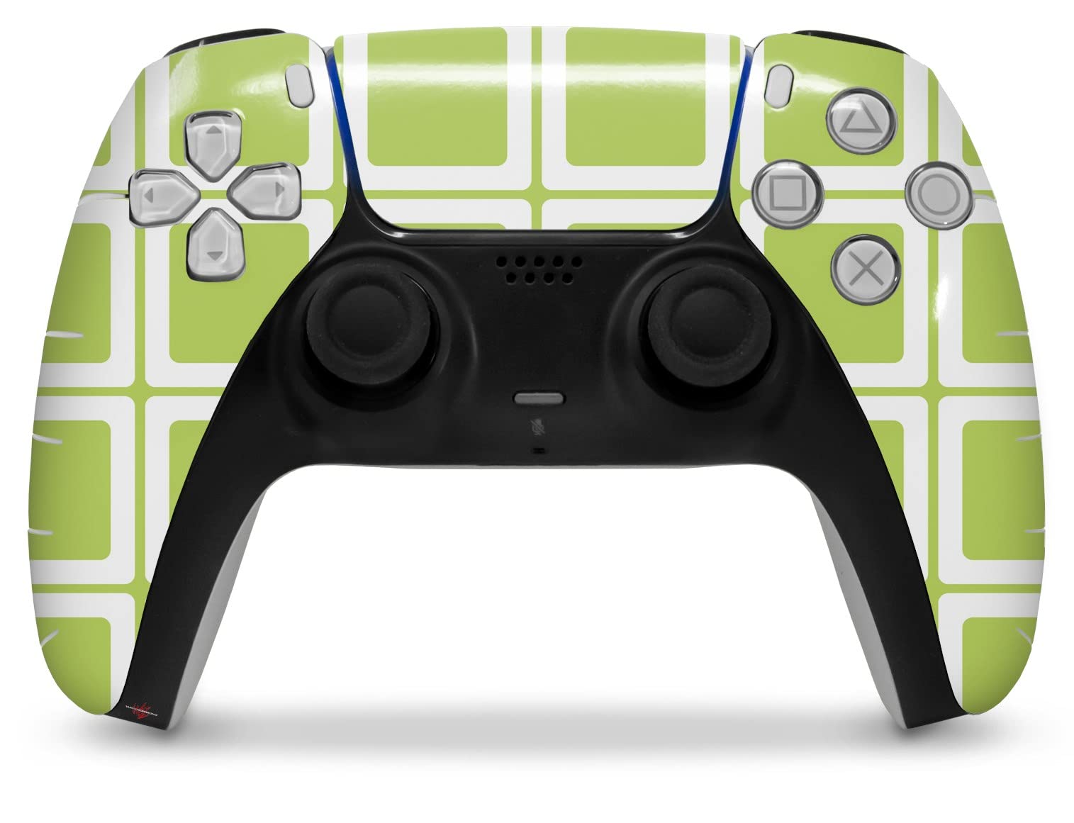 Sony PS5 DualSense Skin Wrap - Squared Sage Green for Gaming Protection