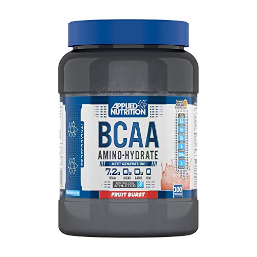 Applied Nutrition BCAA AminoHydrate Fruit Burst 1400g - Premium Branched-Chain Amino Acid Supplement for Muscle Recovery & Hydration - Ideal for Post-Workout, Fitness Training & Active Lifestyle