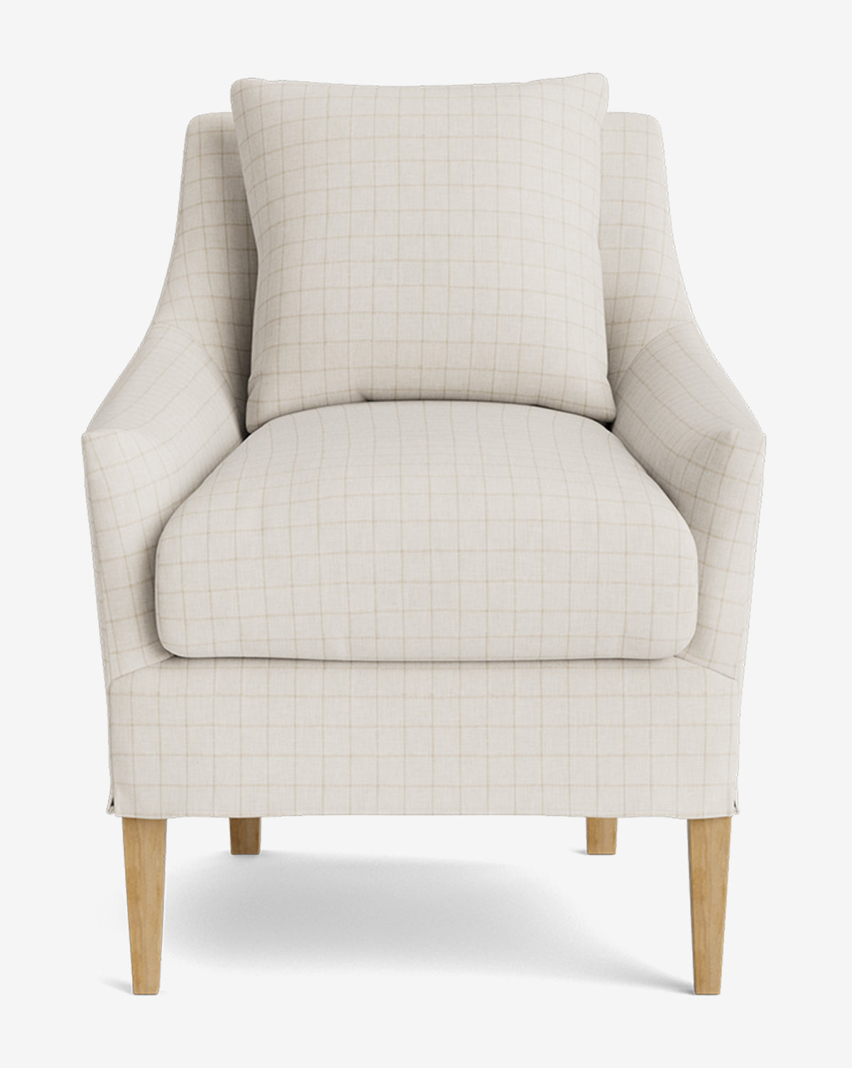 Sascha Slipcover Dining Chair - Washable Upholstered Seat Cover - Modern Farmhouse Style for Kitchen, Dining Room & Office - Comfortable & Stylish Home Decor
