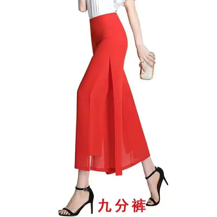 2023 Women's Wide Leg Pants - 10 Style Options with Adjustable Waist Strap | Korean Harajuku Fashion | Casual & Office Wear | Vetement Femme Trousers for Everyday Outfits