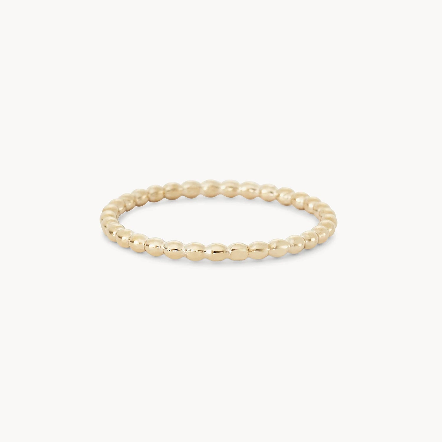 10K Yellow Gold Abacus Ring - Elegant Stackable Jewelry for Women, Perfect for Everyday Wear & Special Occasions