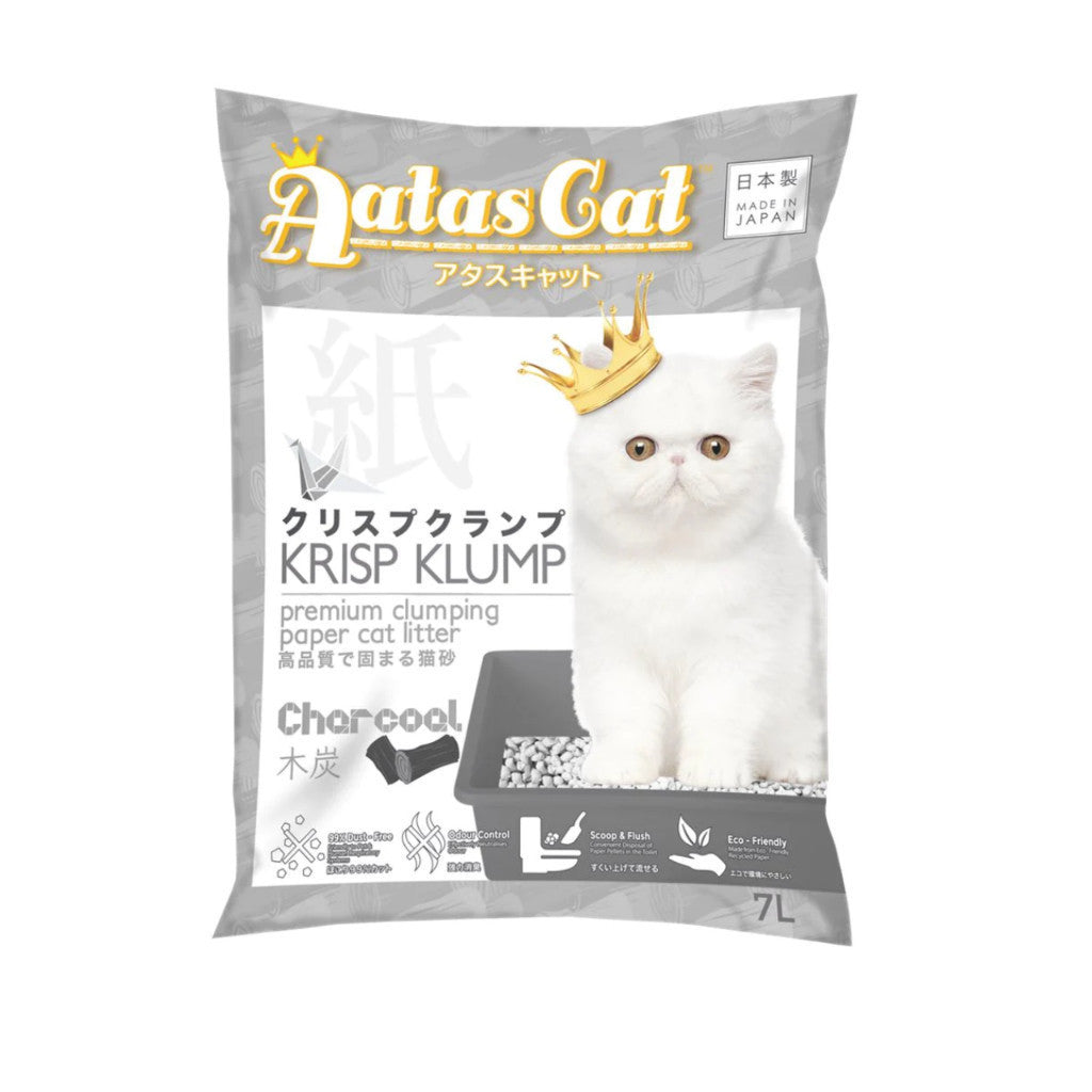 Premium Aatas Cat Litter - 6L Kofu Klump, 7L Krisp Klump Paper & 10L Kuick Klump Bentonite | Odor Control, Super Absorbent & Hygienic | Ideal for Multi-Cat Homes & Small Apartments