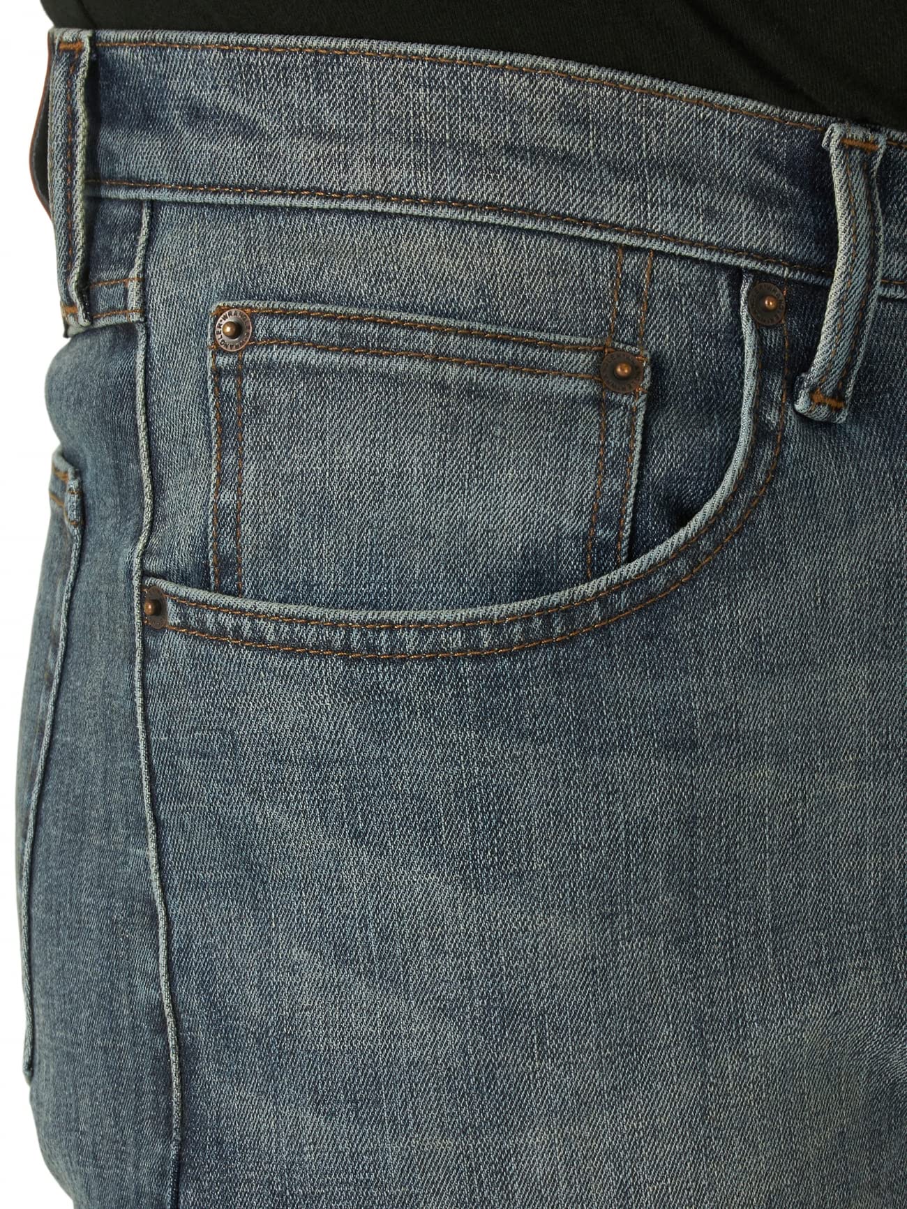 Wrangler Men's Free to Stretch Athletic Fit Jeans - Comfortable Stretch Denim Pants for Casual Wear, Work & Outdoor Activities