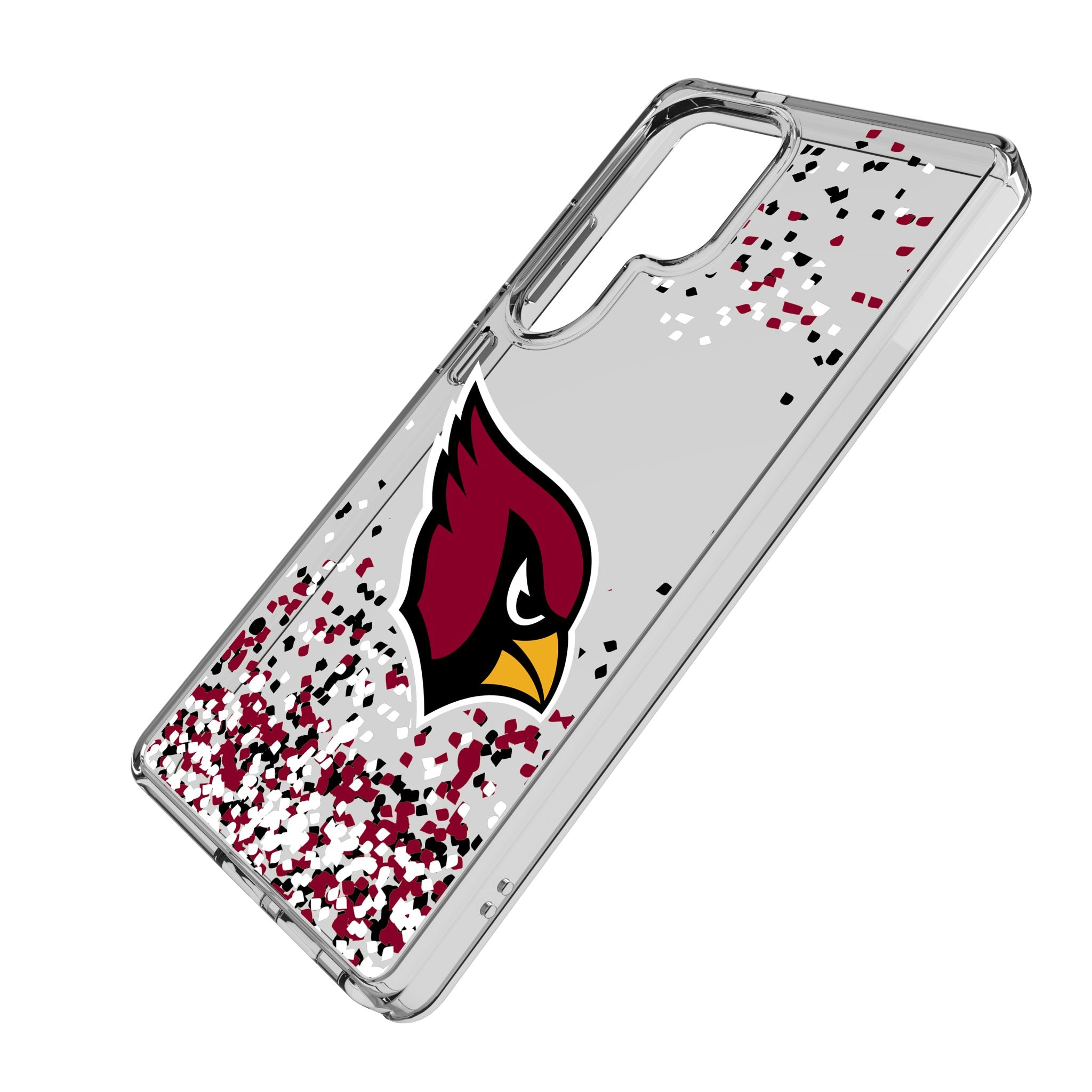 Arizona Cardinals Confetti Clear Phone Case for Samsung Galaxy - Durable Protective Cover for Game Day & Everyday Use