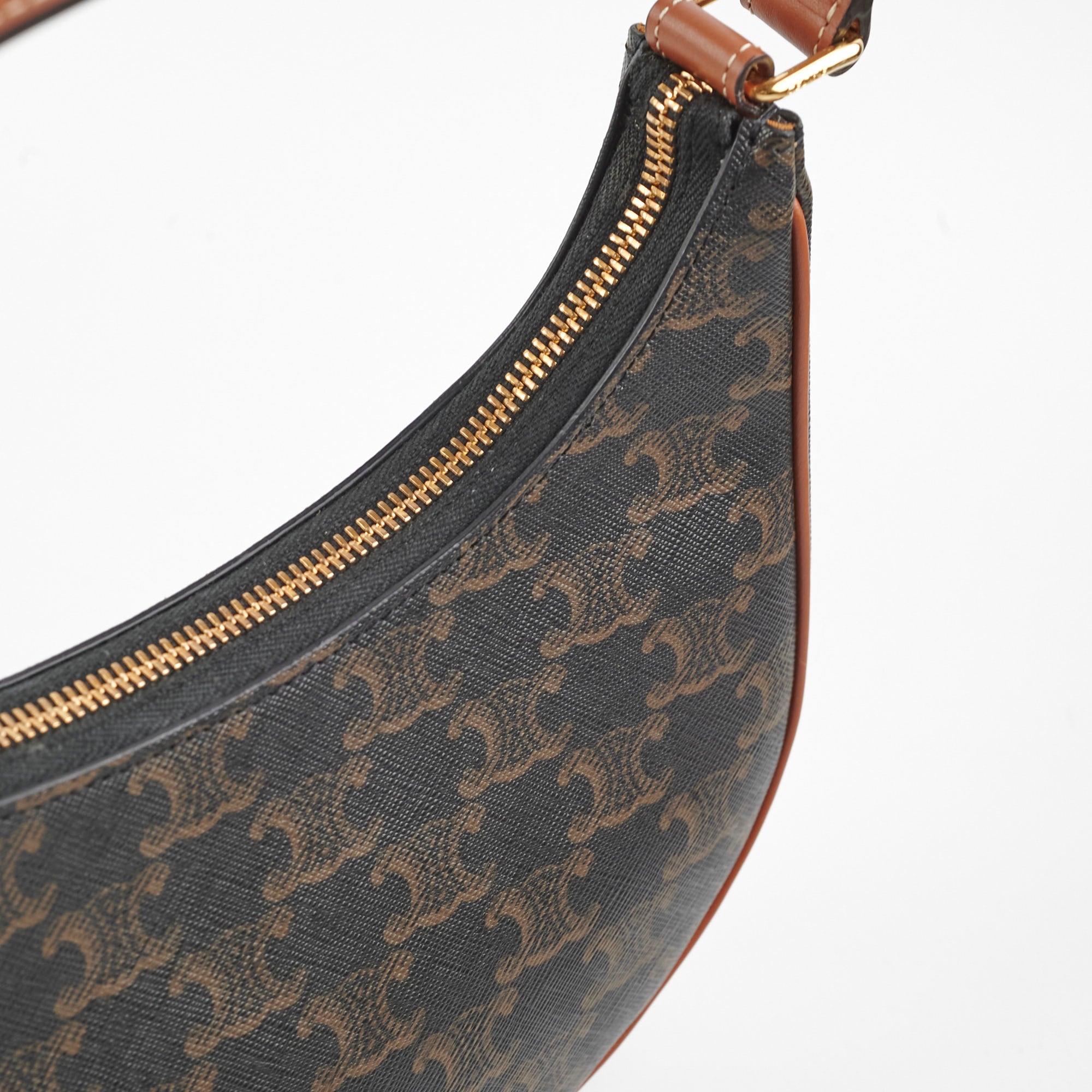 Celine Ava Triomphe Medium Canvas Shoulder Bag - Luxury Designer Handbag for Women | Perfect for Work, Travel & Everyday Use
