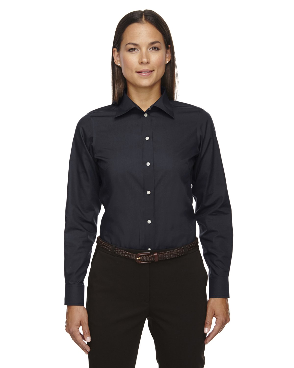 Devon & Jones Women's Solid Broadcloth Shirt - Office & Casual Wear