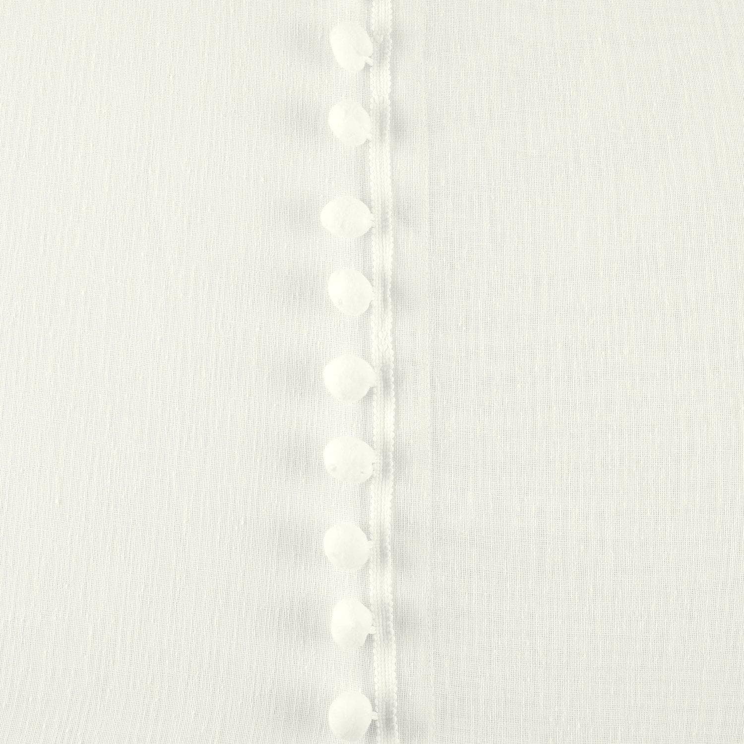 Borla Off White Faux Linen Fabric Swatch - Premium Home Decor Upholstery Sample for Curtains, Pillows & Furniture (12