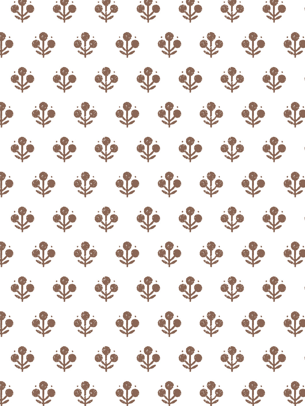 Premium 'Coco (White Ground)' Wallpaper by Sugar Paper - Chocolate Themed Peel & Stick Wallpaper for Bedroom, Living Room, Nursery Decor