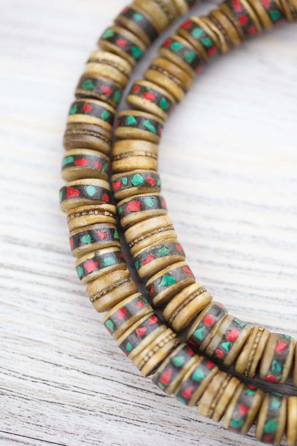 Authentic Himalayan Bone Mala Beads - 108 Prayer Beads for Meditation, Yoga & Spiritual Practice - Buddhist & Hindu Prayer Necklace for Mindfulness & Stress Relief