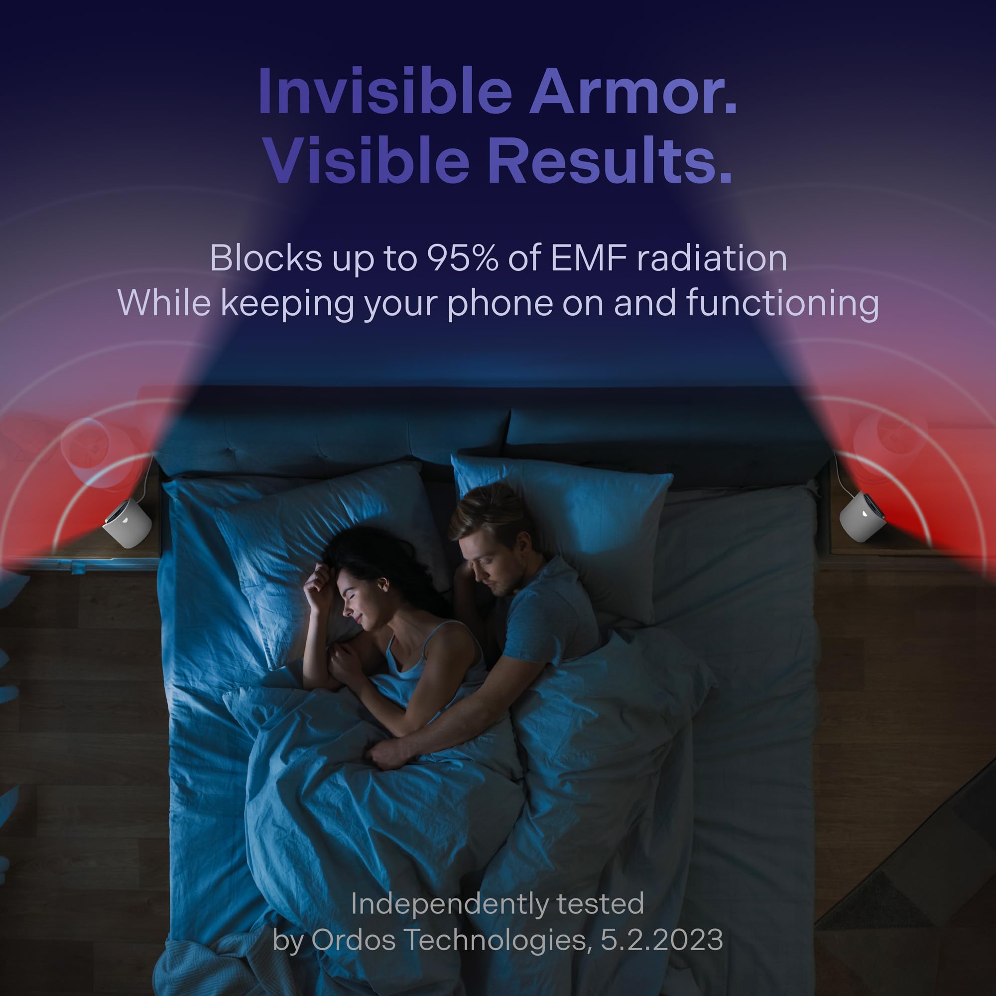 Elvy Fast Qi Wireless Charger for iPhone & Android Phones - EMF Protection, Lab Tested by Ordos Tech, Safe & Fast Charging (Snow White) | Perfect for Home, Office & Travel