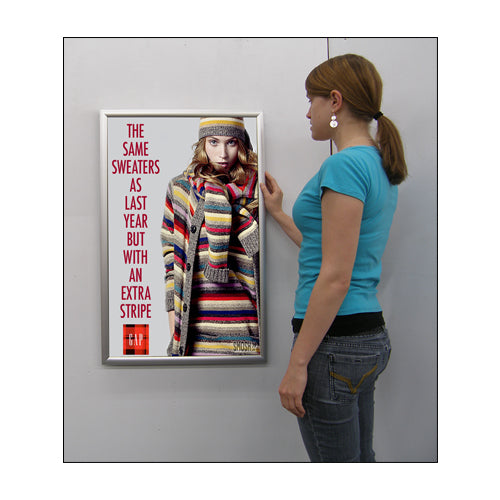 12x12 Inch Metal Picture Frame - Wide Face Poster Display for Wall Art, Photos, and Certificates - Perfect for Home, Office, and Gallery Decor