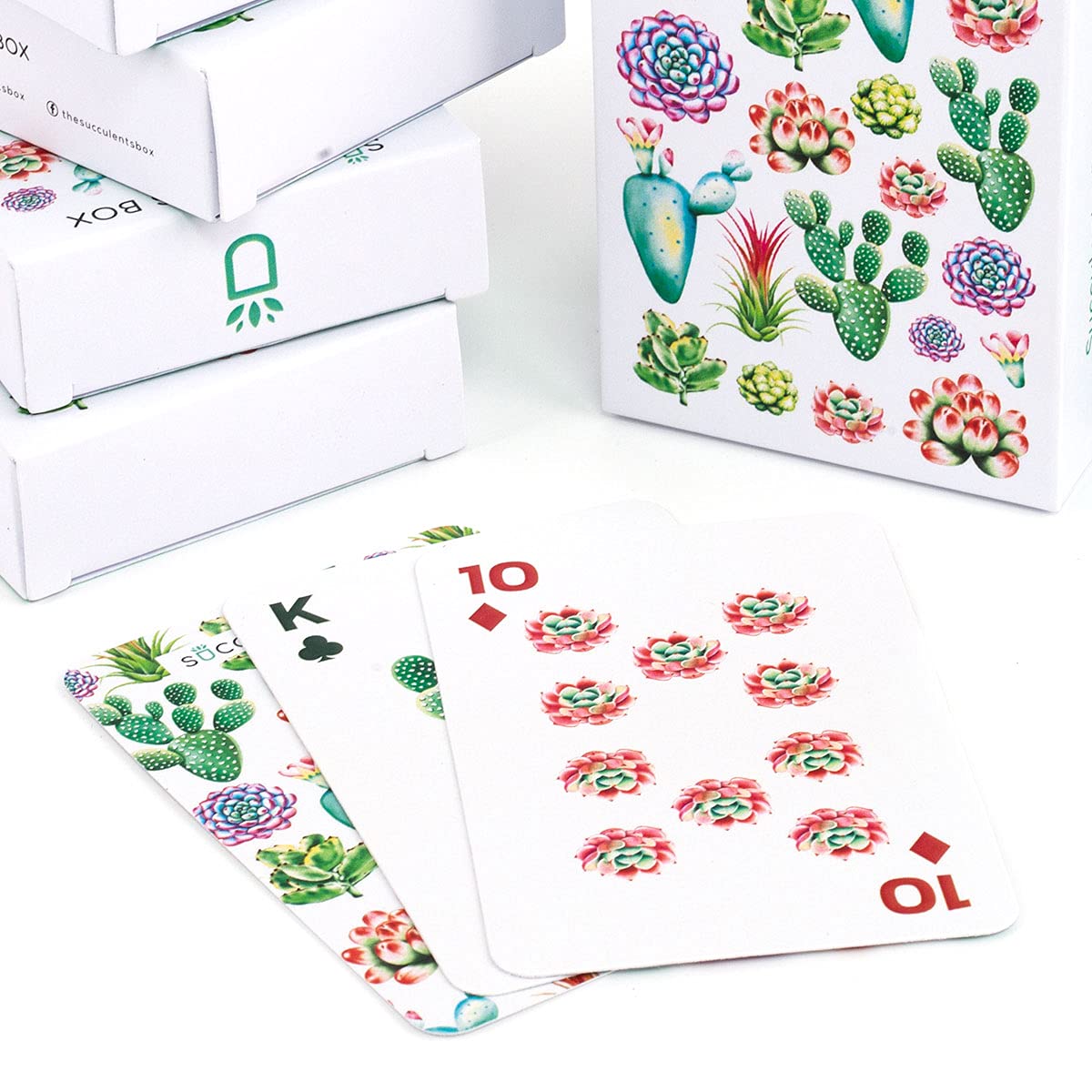 Succulent Themed Playing Cards - Unique Gift for Plant Lovers | Perfect for Game Nights, Housewarming Gifts & Succulent Enthusiasts