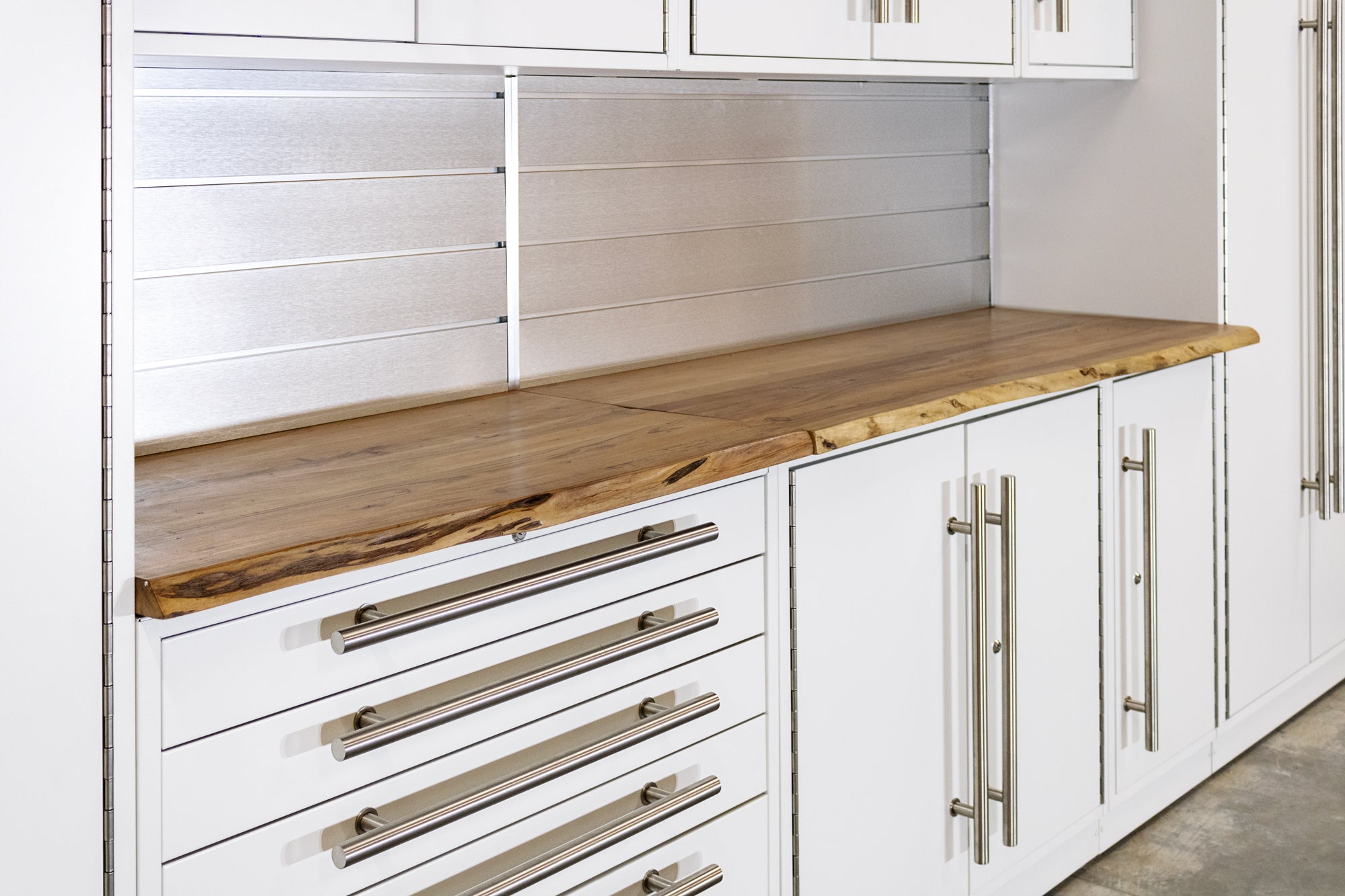 Premium ProSlat LUX Wood Live Edge Work Surface - Natural Wood Desktop for Home Office, Workshop & DIY Projects - Perfect for Standing Desks, Craft Tables & Modern Workspaces