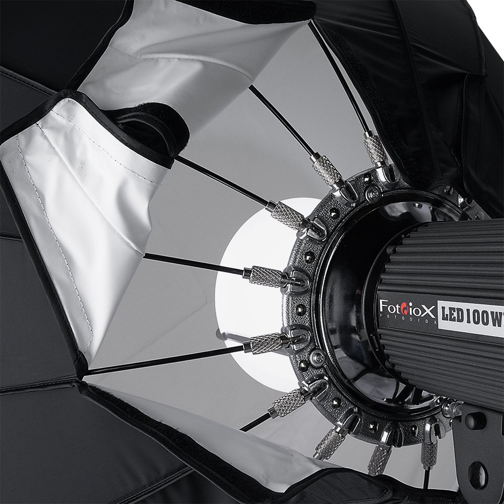 Pro Studio Solutions EZ-Pro 40in (100cm) Collapsible Beauty Dish & Softbox Combo with Novatron Speedring - Professional Photography Lighting for Strobe, Flash & Monolights - Perfect for Portrait, Fashion, and Beauty Photography