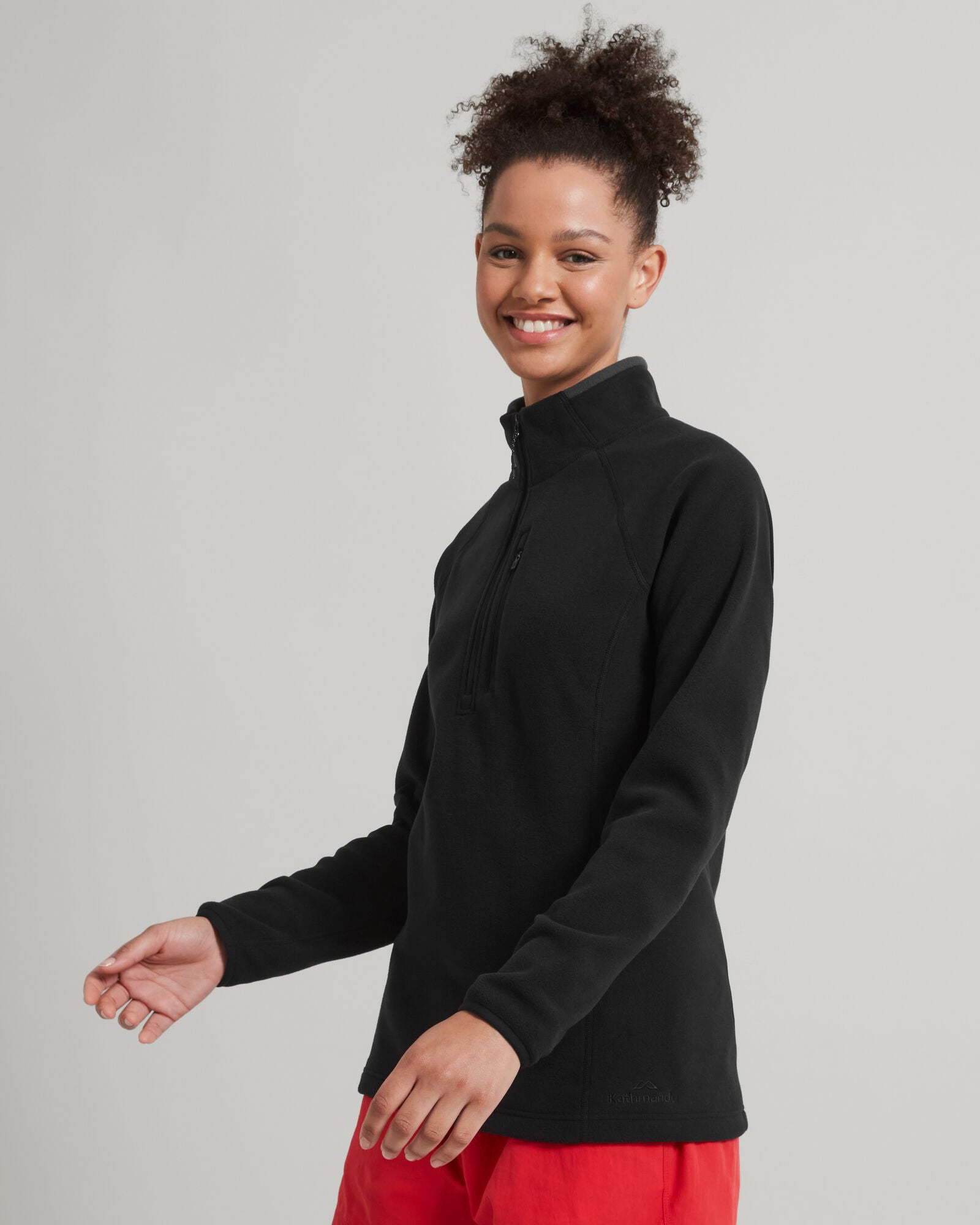 Women's Ridge 100 PrimaLoft Bio Pullover Jacket - Lightweight Insulated Winter Hoodie for Hiking & Outdoor Activities (Black)