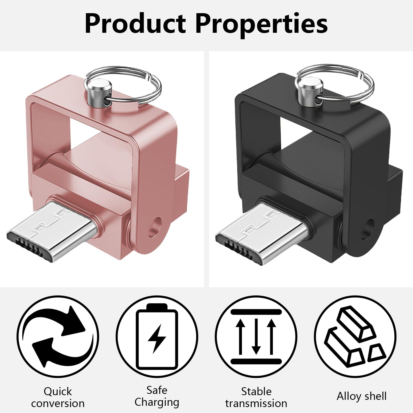High-Speed Micro USB Card Reader Adapter - Compatible with SD, TF, MMC Memory Cards for Laptops & Smartphones | Perfect for Photographers, Travelers & Data Transfer