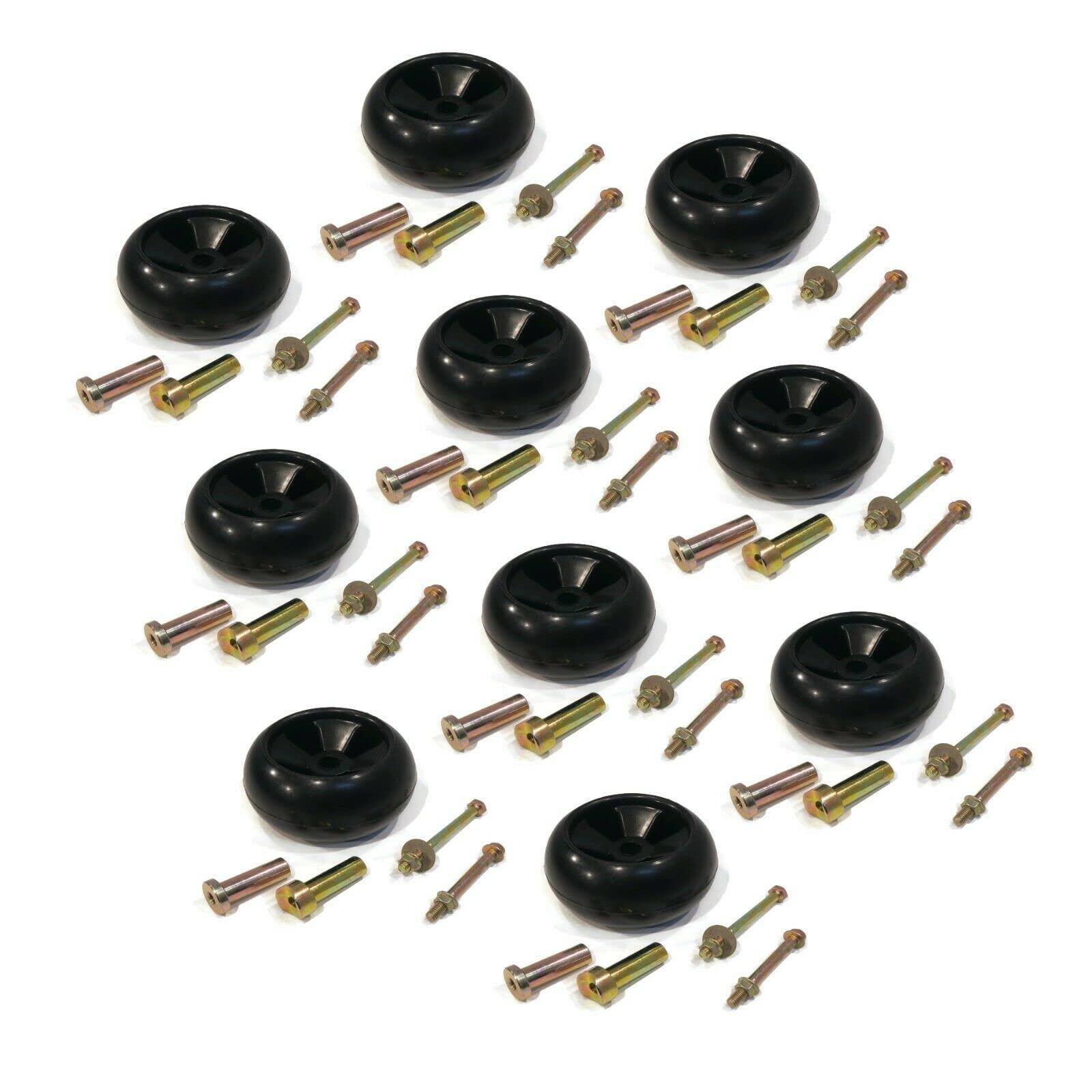 10 Pack Deck Wheel Kit for Murray 092265, 092265MA, 92265, 92265MA Lawn Mower - Replacement Guide Wheels for Smooth Lawn Mowing & Easy Maneuvering