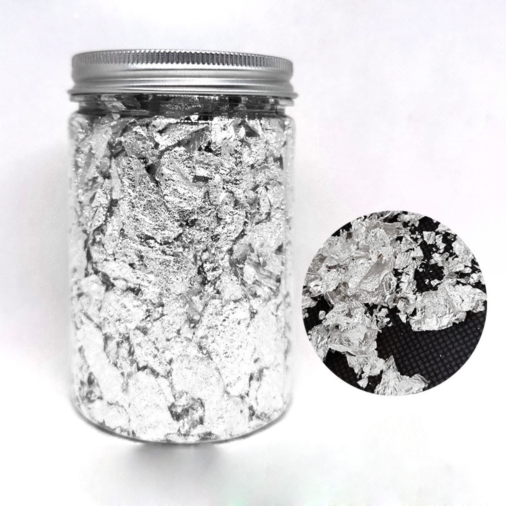 Premium Gold Leaf Flakes for Nail Art, Painting & Crafts - 24K Gold, Silver & Rose Gold Foil Fragments for DIY Decor, Gilding & Wedding Invitations