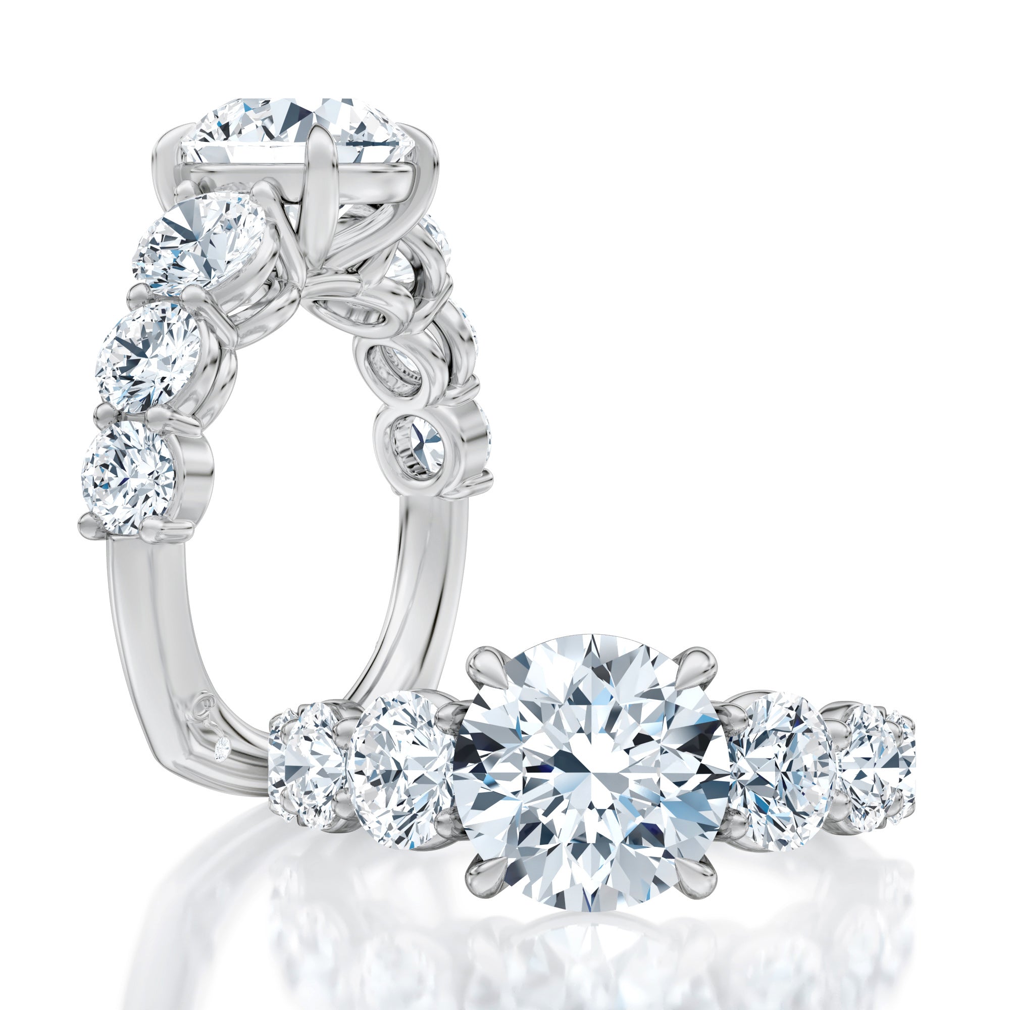 Exquisite Round Cut Diamond Engagement Ring for Women - Perfect for Proposals, Anniversaries & Special Occasions