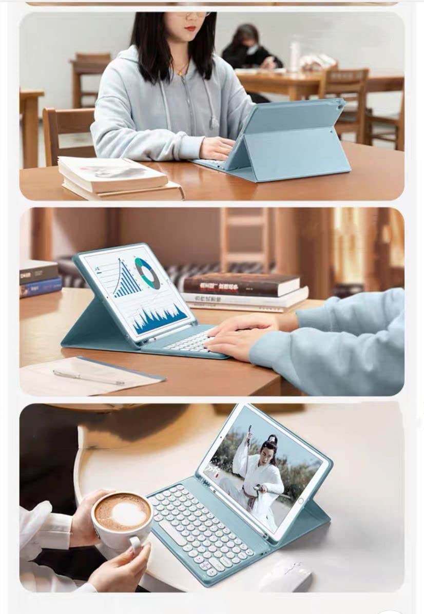Wireless Bluetooth Keyboard Case for iPad Mini 5/4 - Detachable Magnetic Keyboard with Pencil Holder & Soft Back Cover for 7.9 inch iPad Mini 5th/4th Generation (Teal) | Perfect for Typing, Note-Taking & Productivity on the Go