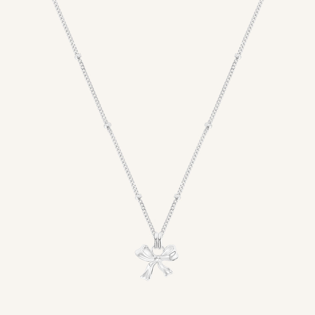 Fusion Bow Charm Necklace - Elegant Jewelry for Women, Perfect for Parties, Weddings & Daily Wear