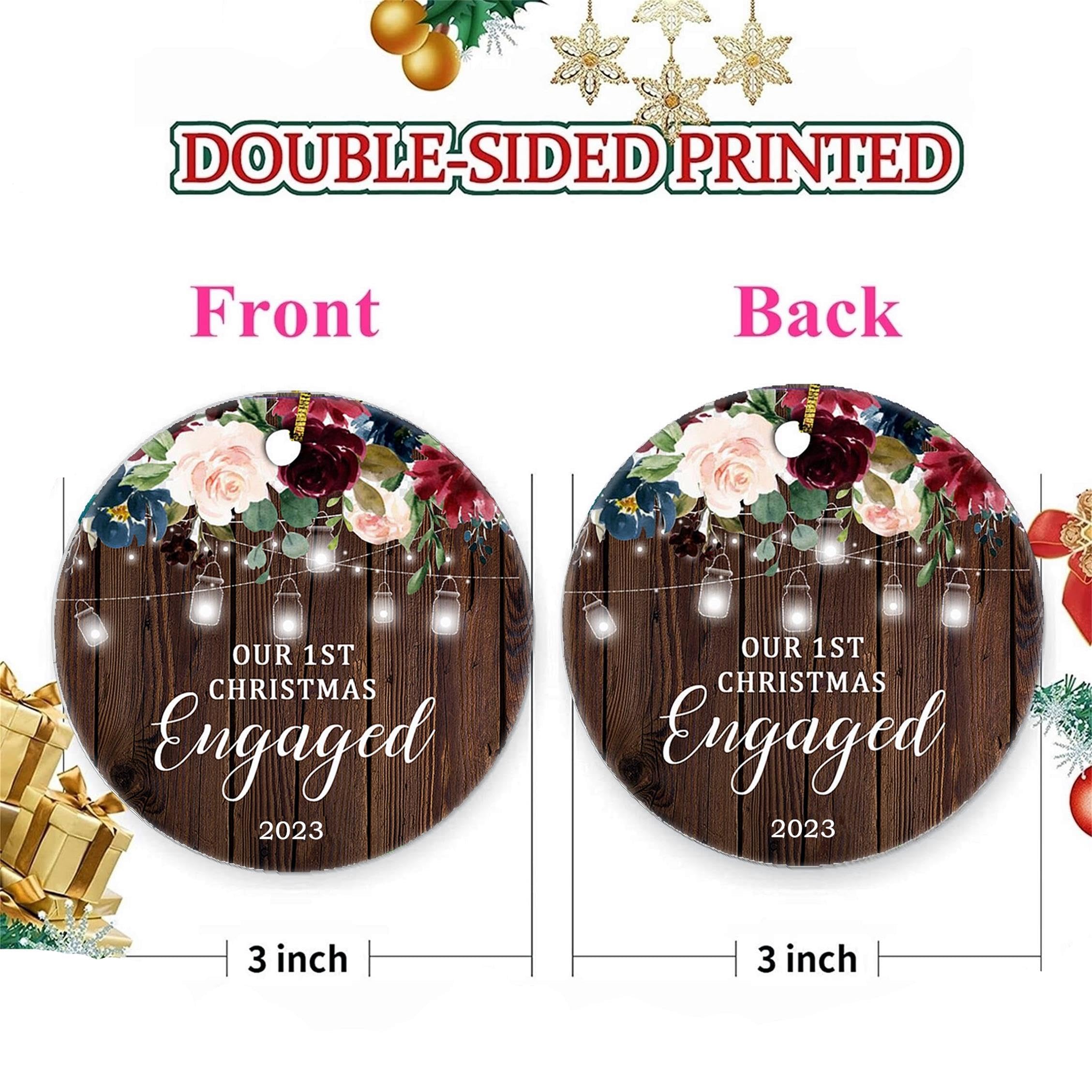 2024 Our First Christmas in Our New Home Ornament - Housewarming Gifts for Couples, New Home Decor, Christmas Tree Decoration | Perfect for First House Celebrations, Holiday Parties & Sweet Home Memories