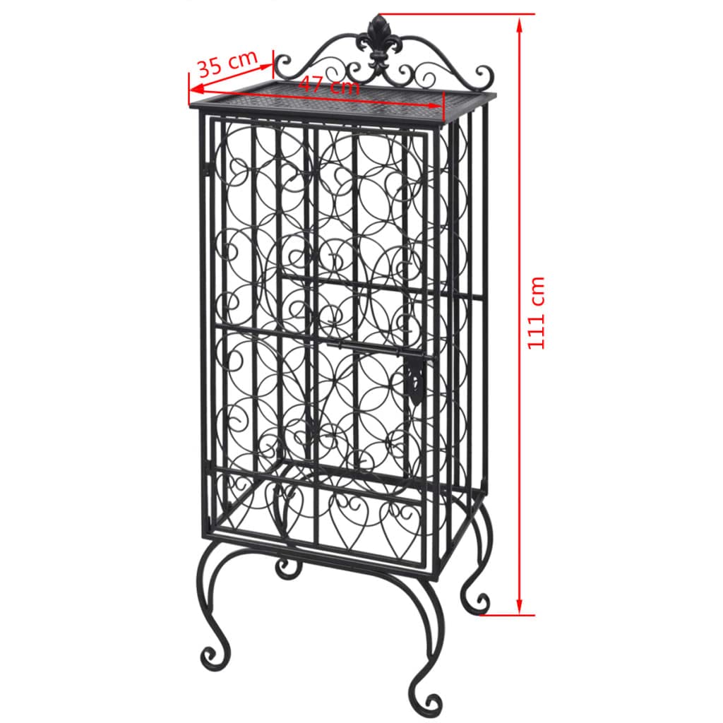 CHARMMA 28-Bottle Freestanding Metal Wine Rack - Sturdy Wine Holder & Display Shelf for Kitchen, Bar, Living Room - Perfect for Wine Storage & Home Decor - Dimensions 1'7
