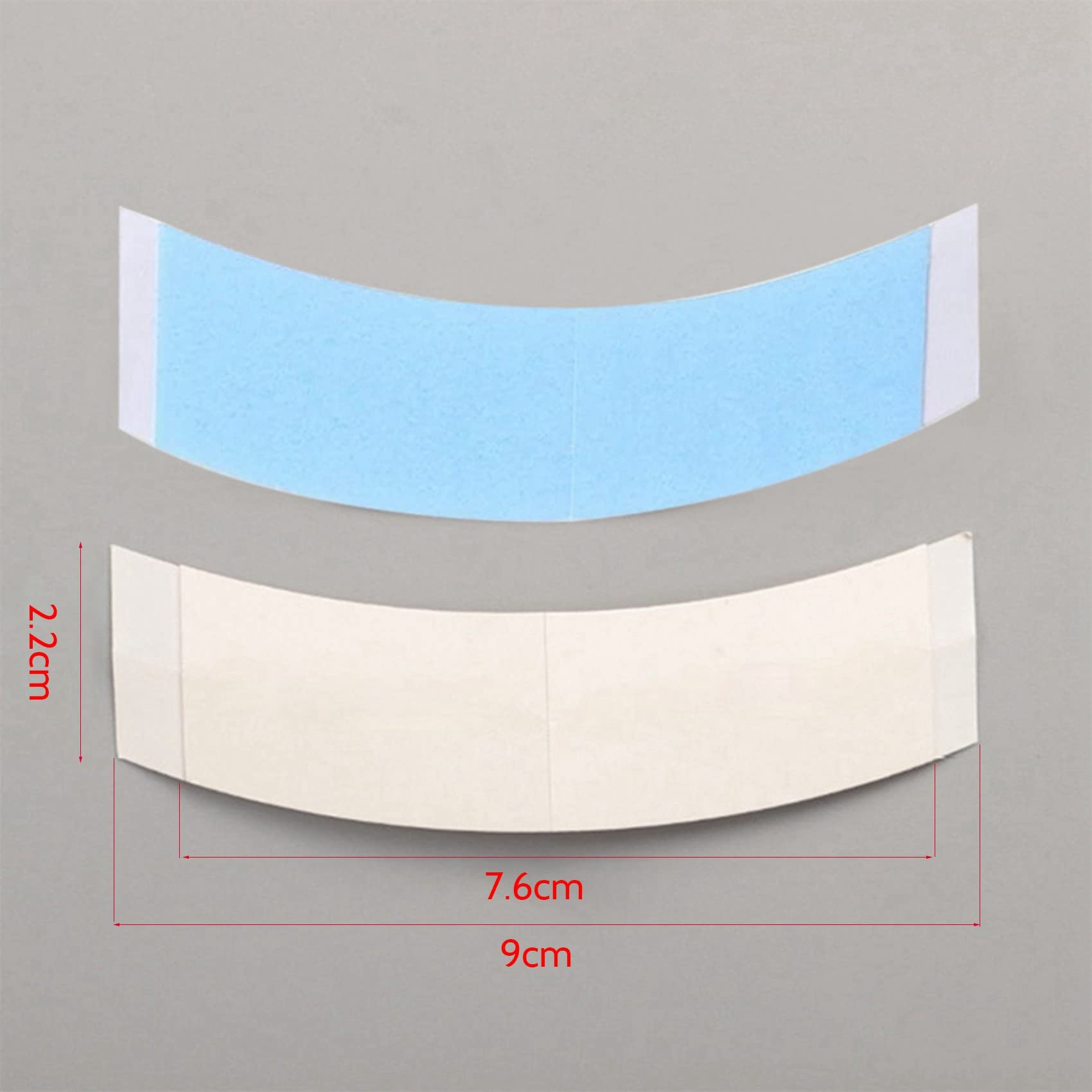 Grockstr 144Pcs Double Sided Tape - Strong Adhesive Wig Tape for Toupee & Lace Wigs | Blue Arc Tape for Secure Hold | Perfect for Cosplay, Daily Wear & Hair Extensions