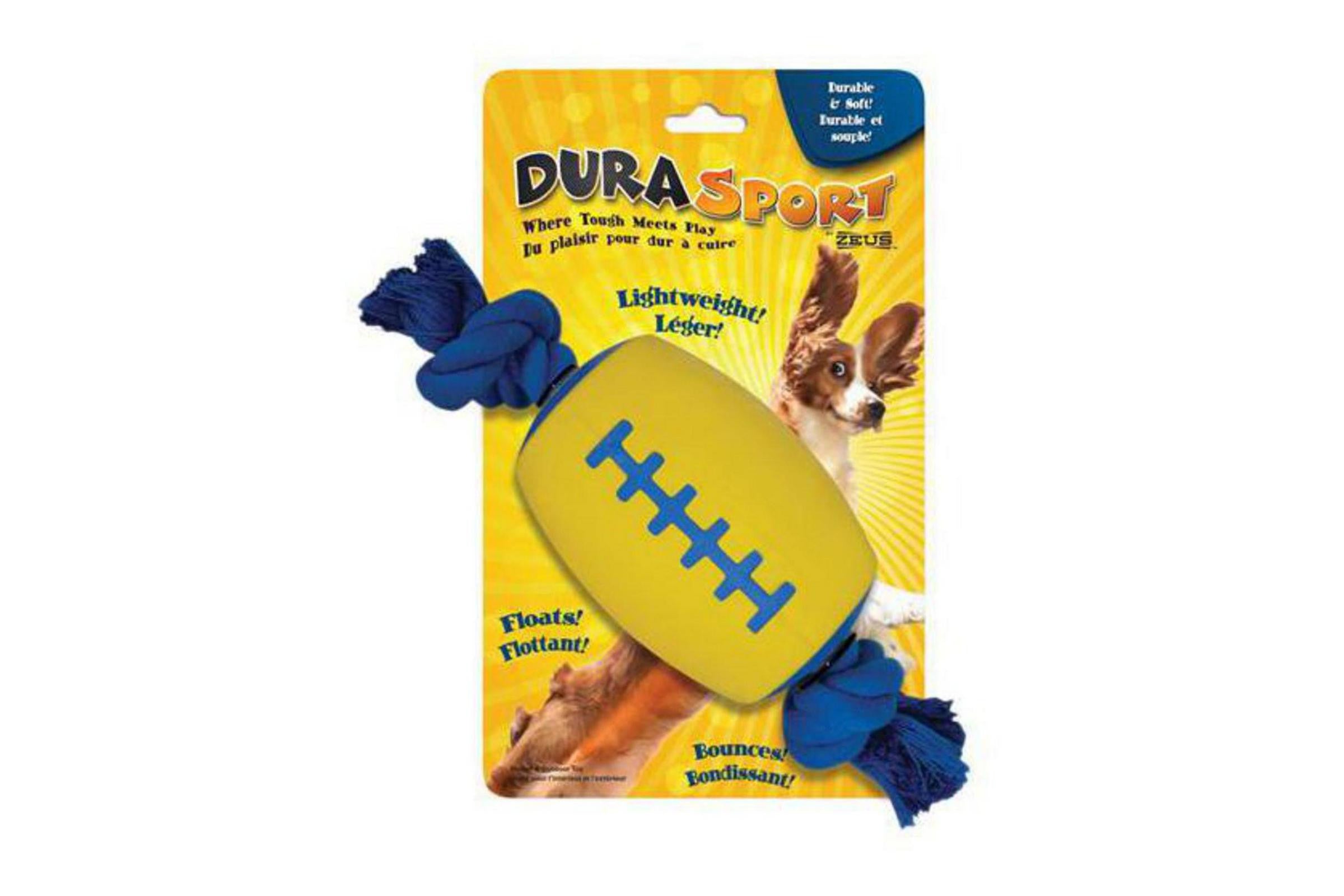 DuraSport Tug Ball - Durable Dog Toy for Aggressive Chewers, Interactive Play & Training - Perfect for Fetch, Tug-of-War & Outdoor Activities
