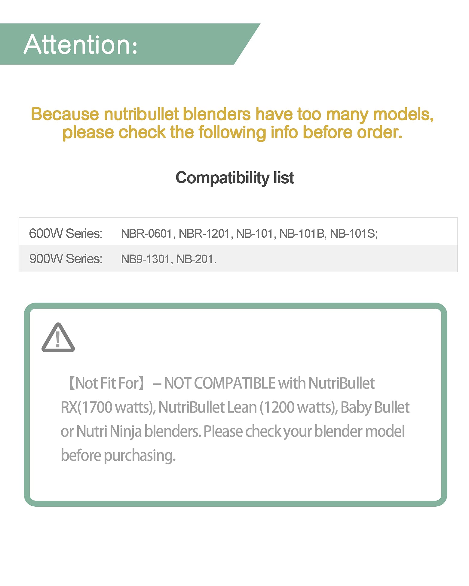 24oz Blender Cups with Flip-Top Lids - Compatible with NutriBullet 600W & 900W Blenders - BPA-Free Replacement Blender Bottles for Smoothies, Protein Shakes & Meal Prep On-The-Go
