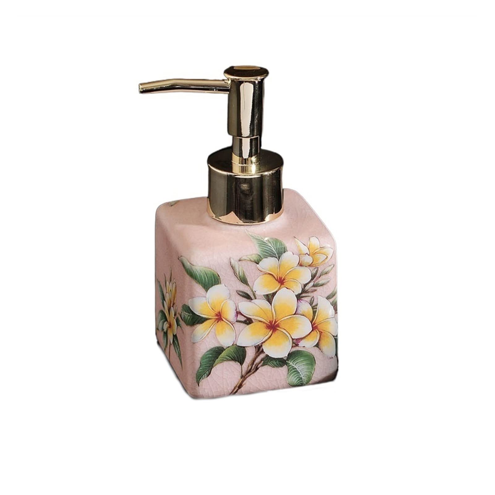 Automatic Ceramic Soap Dispenser with Hand-Painted Floral Design - 200ml Foam Soap Dispenser for Bathroom & Kitchen - Elegant Home Decor Accessory (7x14cm, Color: E) - Perfect for Modern Bathrooms, Spa-Like Showers & Stylish Kitchen Sinks