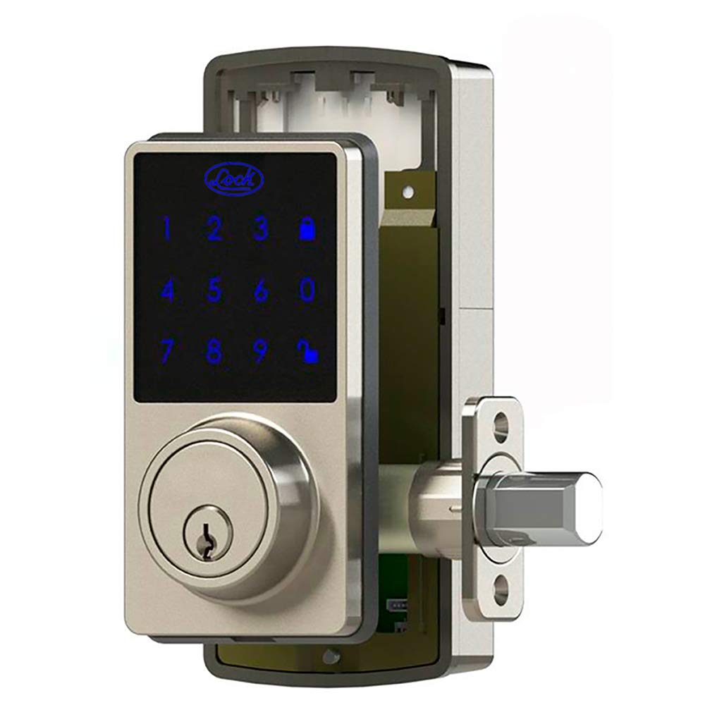 10CD LOCK Smart Digital Door Lock - Keyless Entry Electronic Deadbolt for Front Door, Back Door & Office - Secure Home & Business Access Control System (Ideal for Airbnb Rentals & Vacation Homes)
