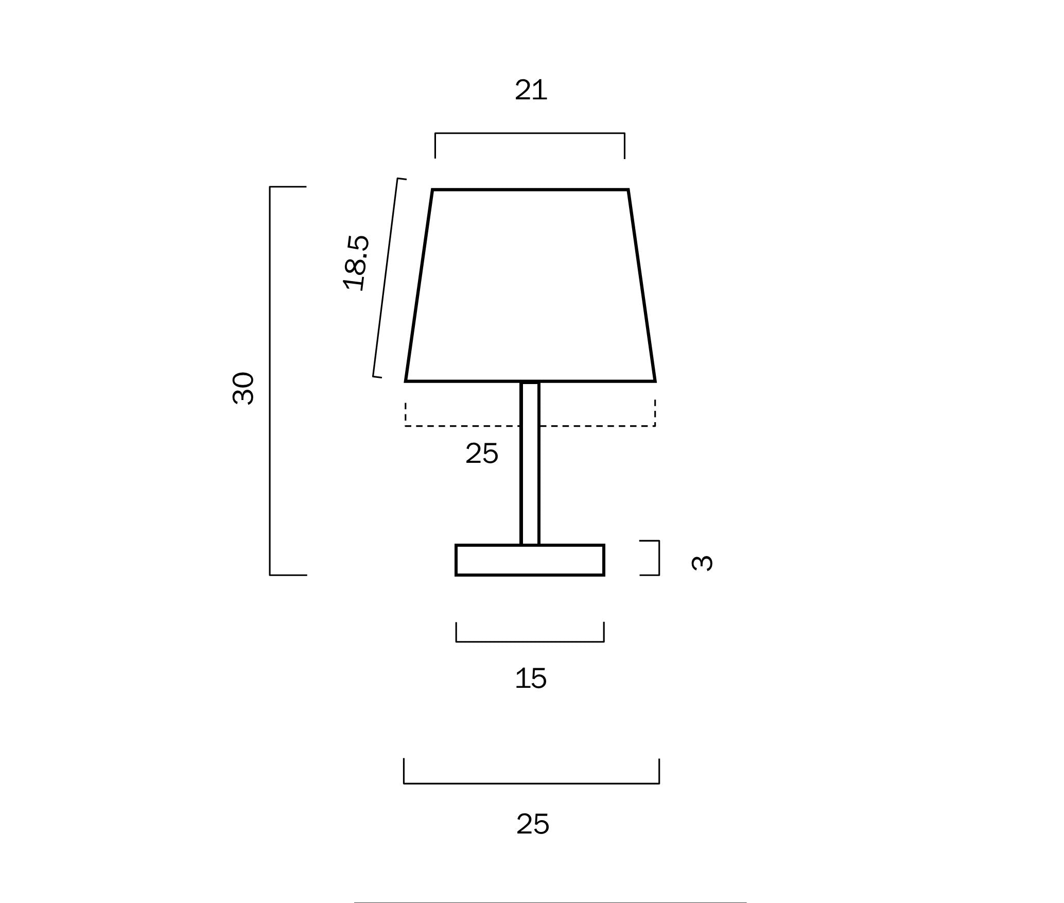 Adam Table Lamp Vanilla - Modern Bedside & Desk Lighting for Home Office, Living Room & Bedroom Decor
