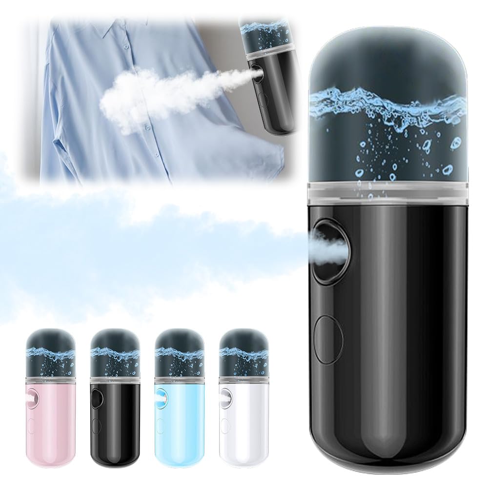 Easy Care Sunshine 15-Second Heat-Up Mini Travel Steamer - Portable Clothes Steamer for Wrinkles, Quick & Efficient - Perfect for Travel, Office, Hotel & Business Trips (Black)