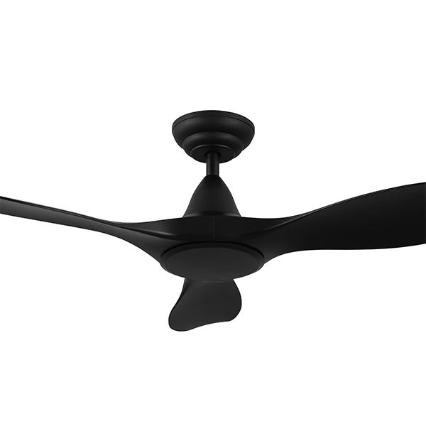 Eglo Noosa 46 Inch 116cm DC Ceiling Fan with Remote Control - Black - Energy Efficient Quiet Operation for Bedroom, Living Room, and Office
