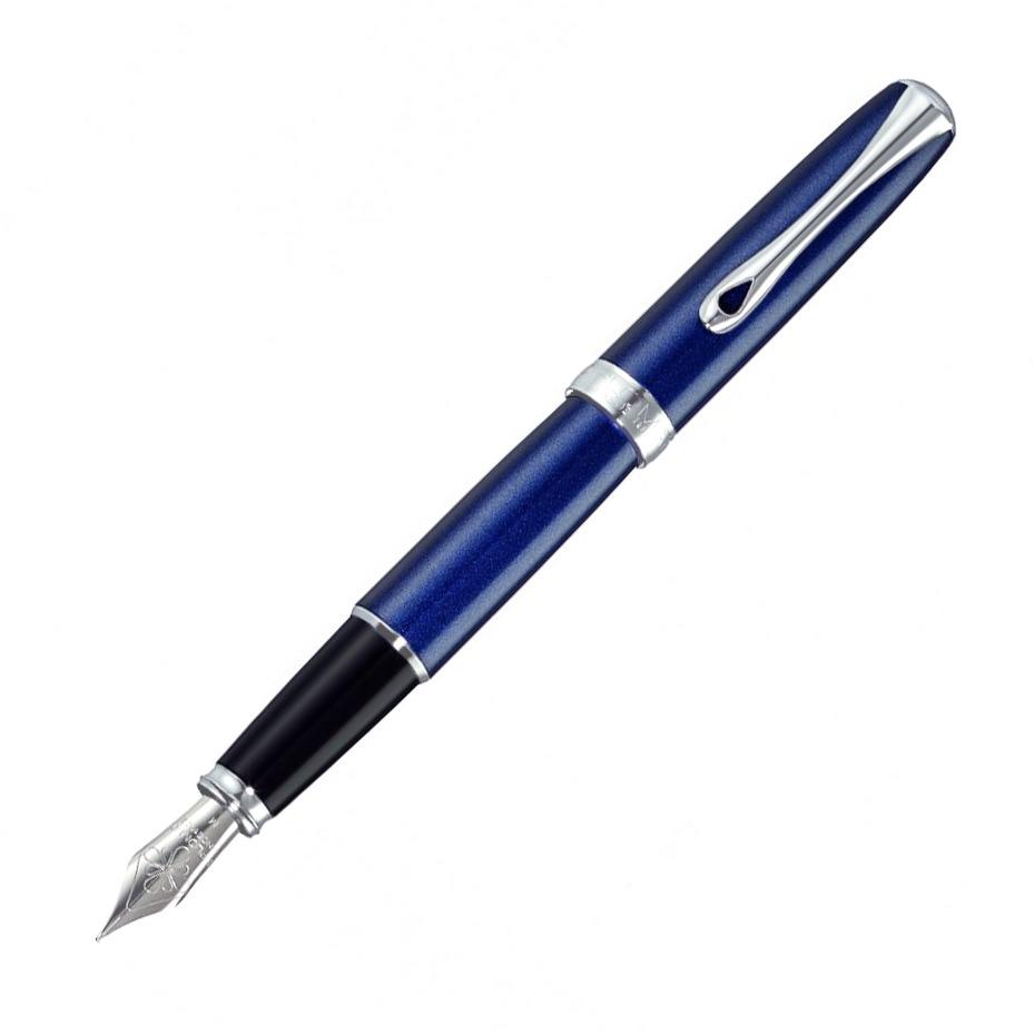 Diplomat Excellence A2 Fountain Pen - Midnight Blue, Medium Nib - Premium Writing Instrument for Professionals & Gift Giving