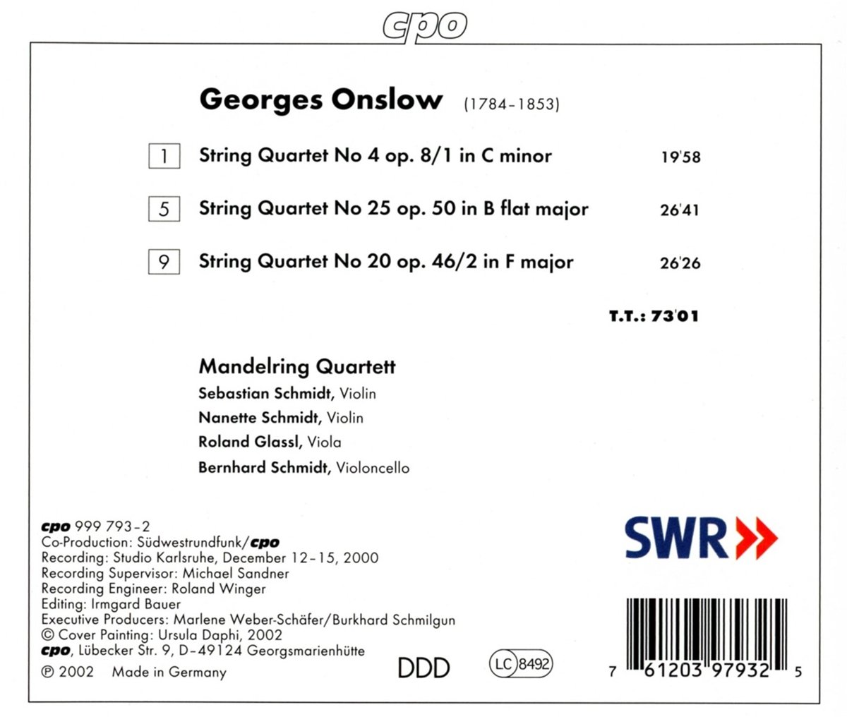 Onslow: String Quartets, Vol 3 | Classical Music for Relaxation, Dinner Parties & Romantic Evenings