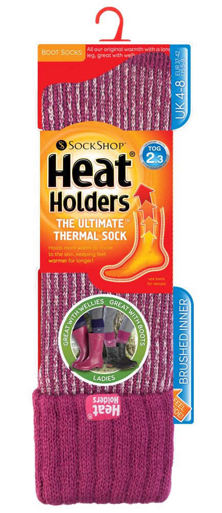Heat Holders Women's Thermal Knee High Winter Boot Socks - Ultra Warm, 4 Colors - Perfect for Snow Boots, Hiking & Cold Weather Activities