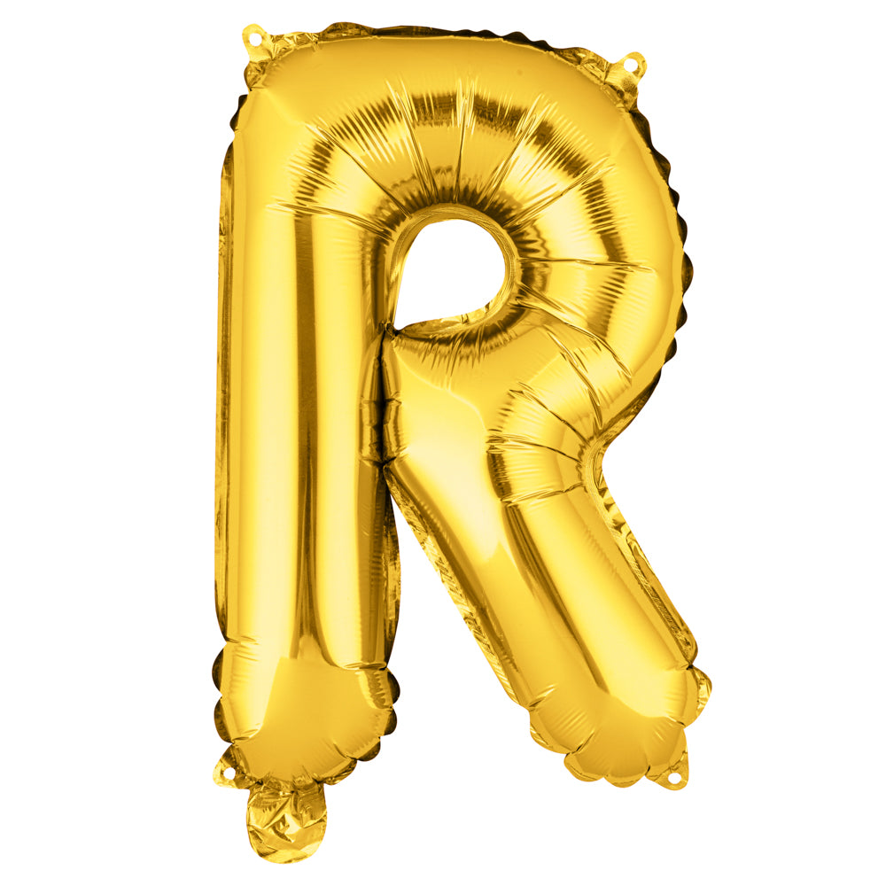 Balloonify Gold Mylar Letter R Balloon 16