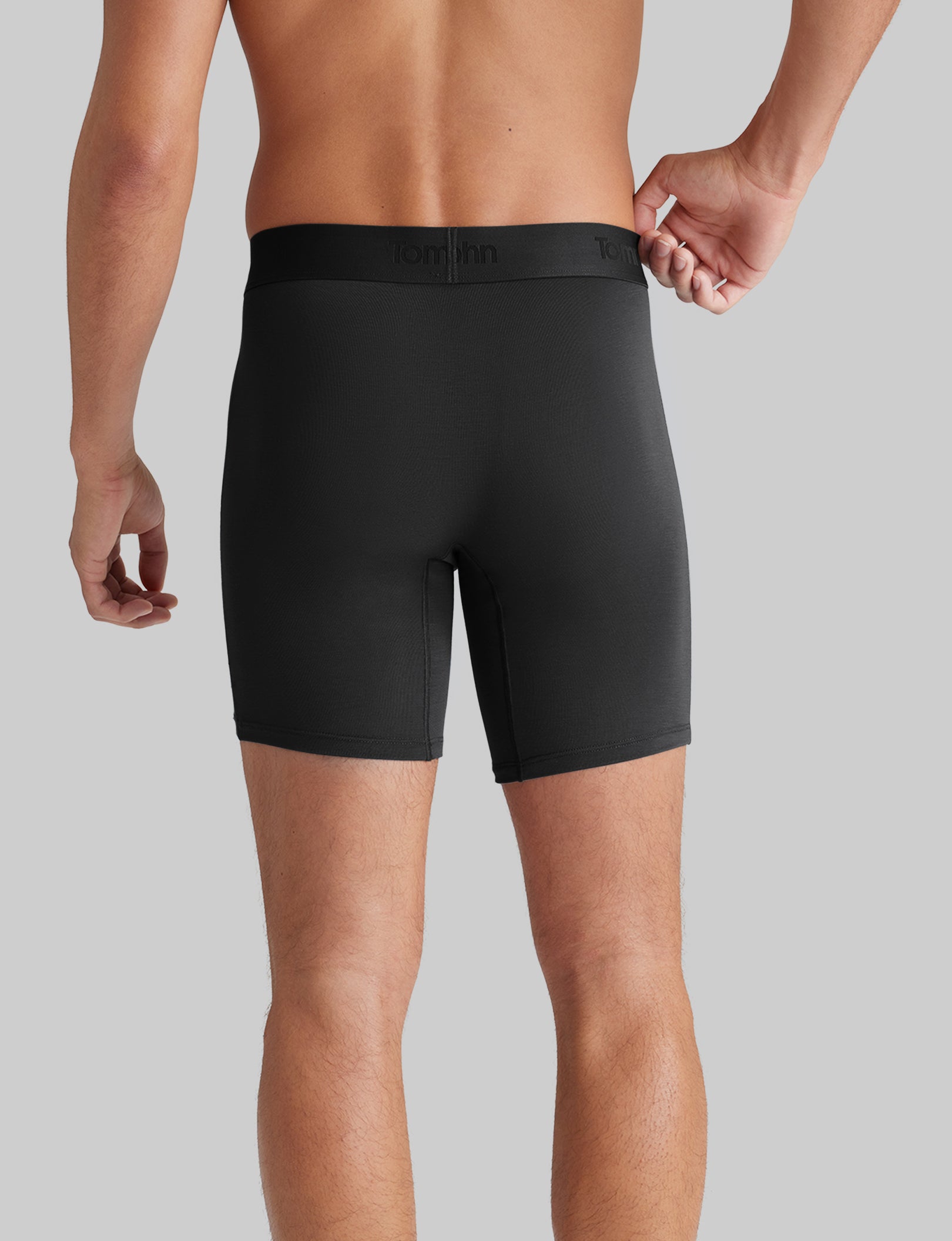 Second Skin Mid-Length Boxer Briefs (6-Pack) - Ultra Soft, Breathable Men's Underwear for All-Day Comfort - Perfect for Workout, Running & Daily Wear