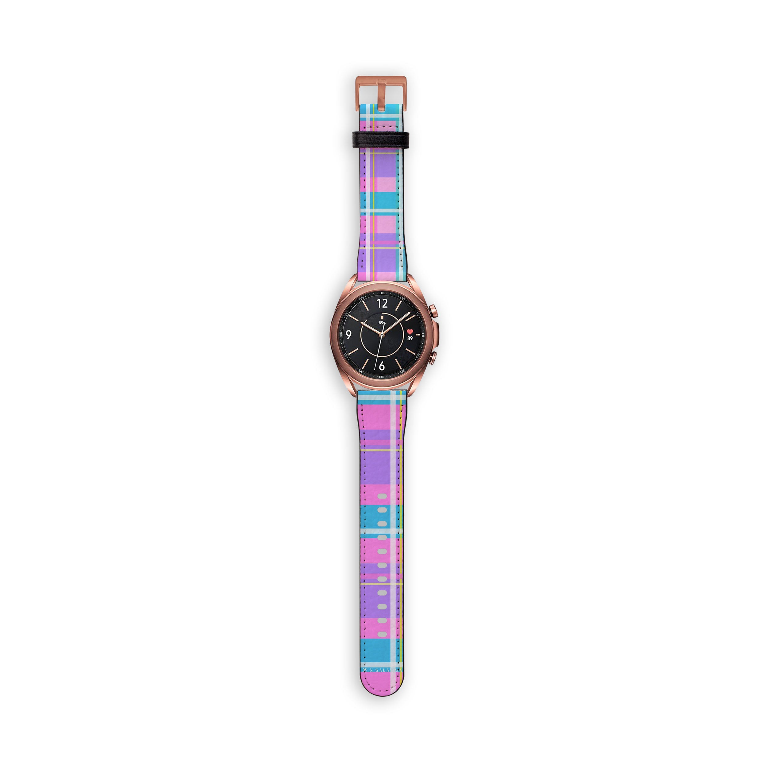 Premium Sea Salt Galaxy Watch Band - Soft Silicone Strap for Samsung Galaxy Watch 4/5/6, Adjustable & Comfortable for Running, Swimming & Everyday Wear