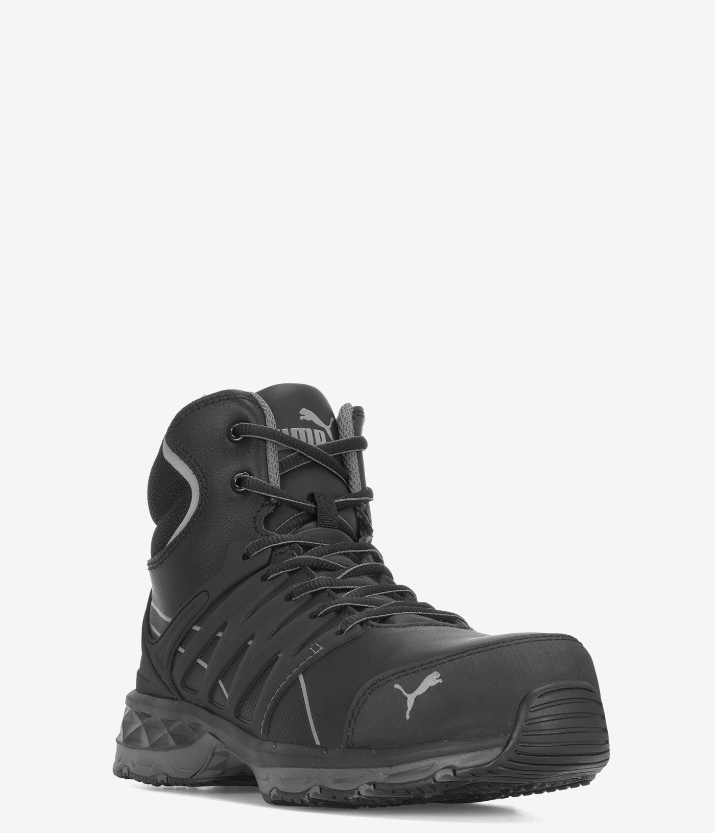 PUMA Safety Velocity 2.0 Composite Toe ESD Mid Work Boots for Men - Lightweight & Comfortable Steel Toe Shoes for Construction, Warehouse & Industrial Work