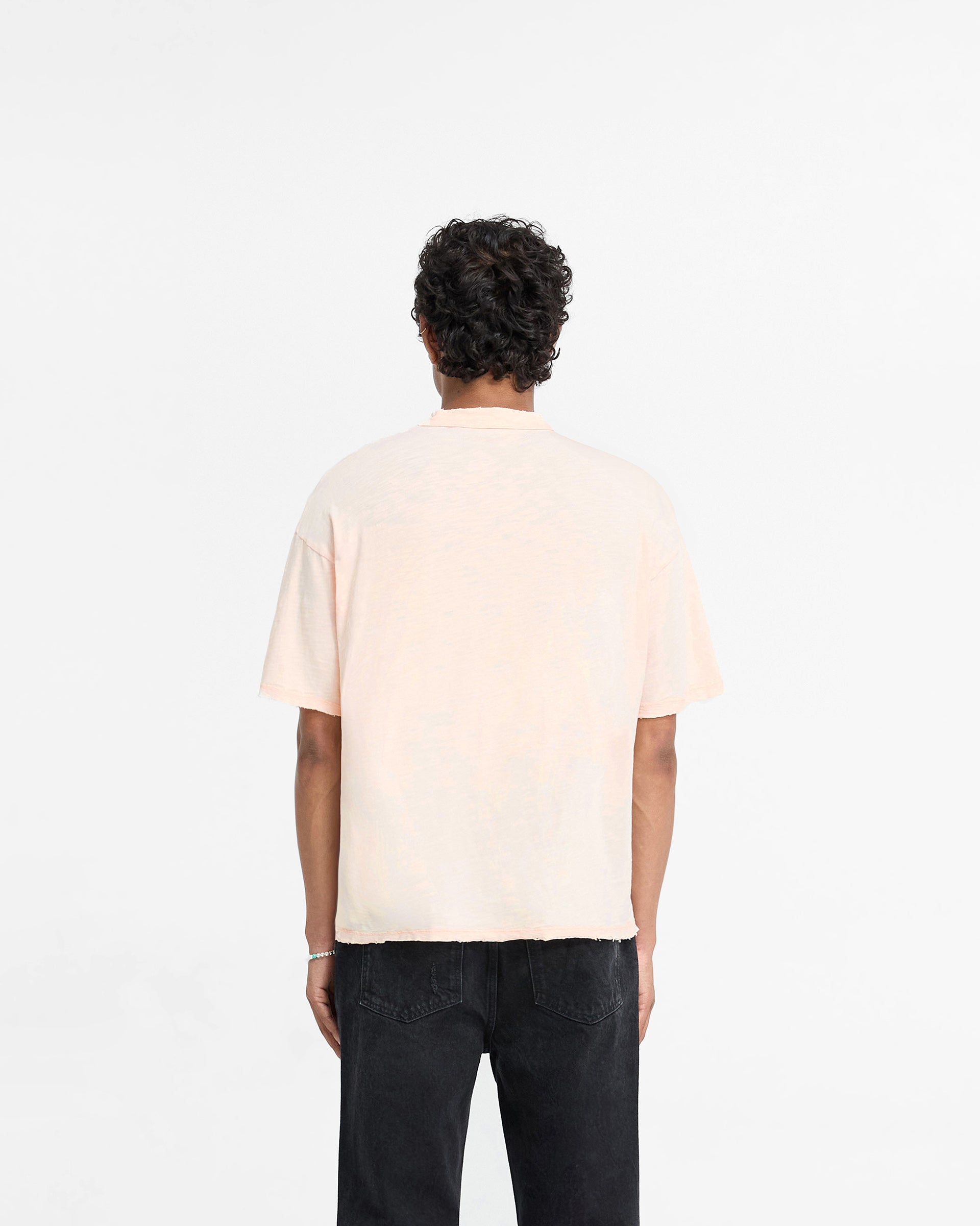 Slub T-Shirt for Men & Women | Soft Washed Coral Cotton Tee | Casual Everyday Wear & Summer Outfits