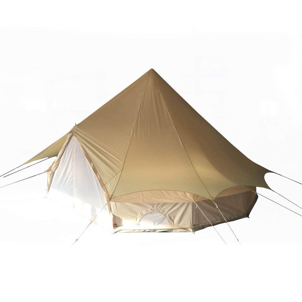 UNISTRENGH Heavy Duty Waterproof Tent Tarp Cover - UV Resistant Sunshade Shelter for 5M/16.4ft Bell Tents - Perfect for Camping, Outdoor Events & Emergency Shelter