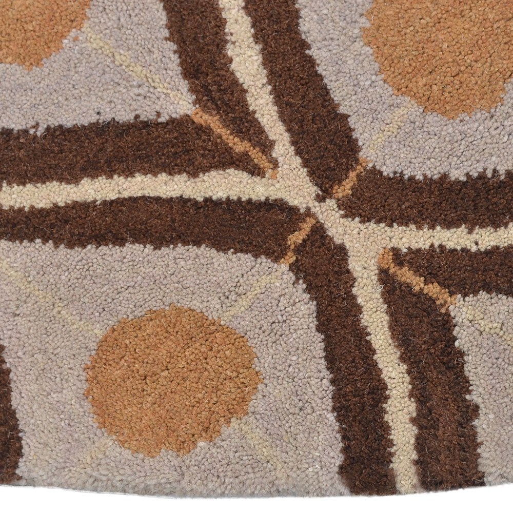 Premium Hexagon Hand Tufted Wool Area Rug - Non-Slip Boho Chic Home Decor for Living Room, Bedroom, Nursery or Office
