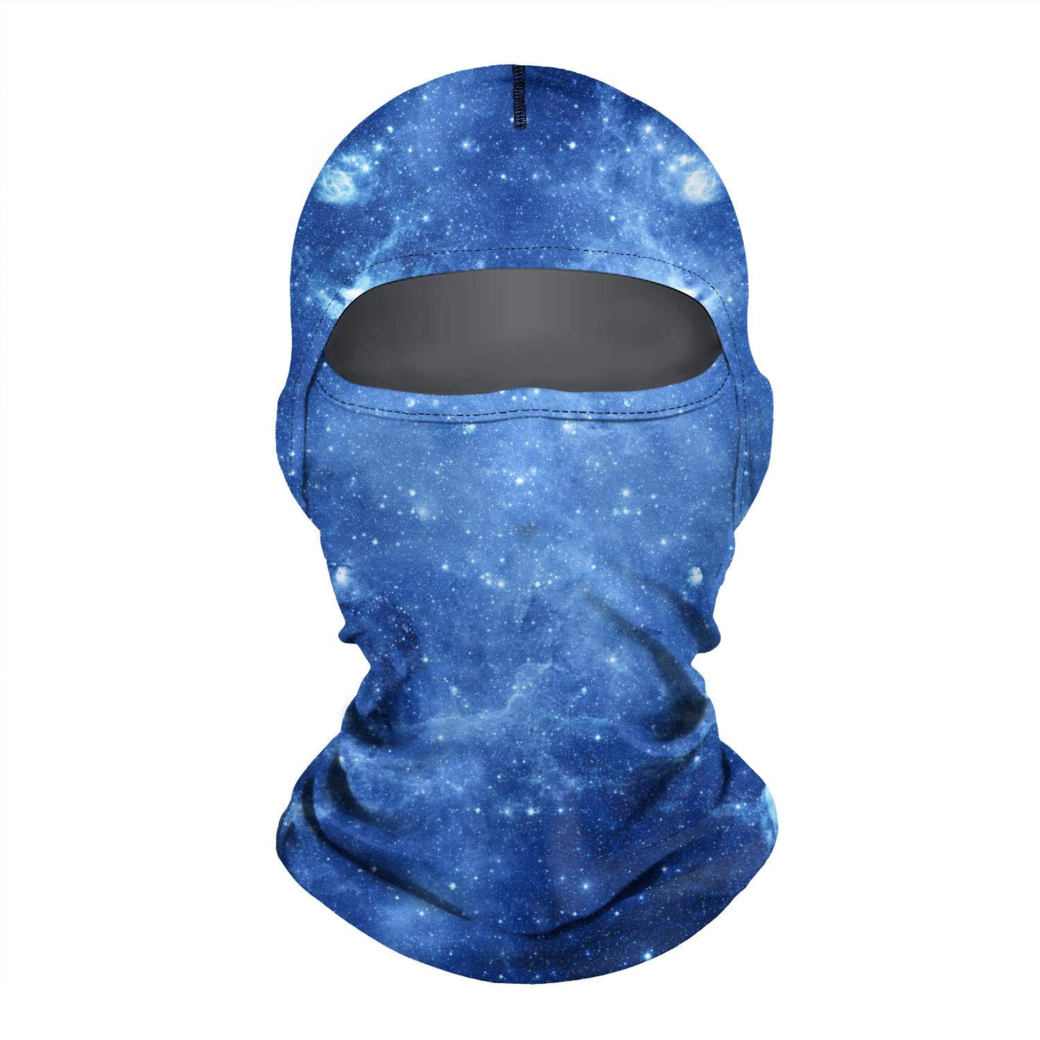 Wind-Resistant Galaxy Universe Nebula Space Ski Mask Balaclava - Printed Face Cover for Men & Women - Perfect for Skiing, Snowboarding, Motorcycling & Winter Sports