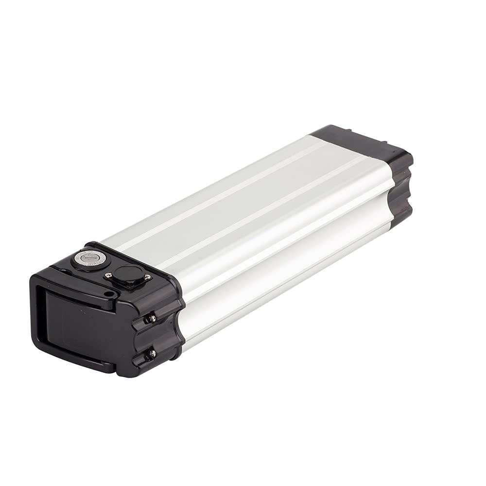 36V 14Ah 10S4P Li-ion Ebike Battery with Charger - Whitebait Shape (390x76x110x285mm) for Electric Bicycles | Perfect for Commuting, Mountain Biking & Long-Distance Rides