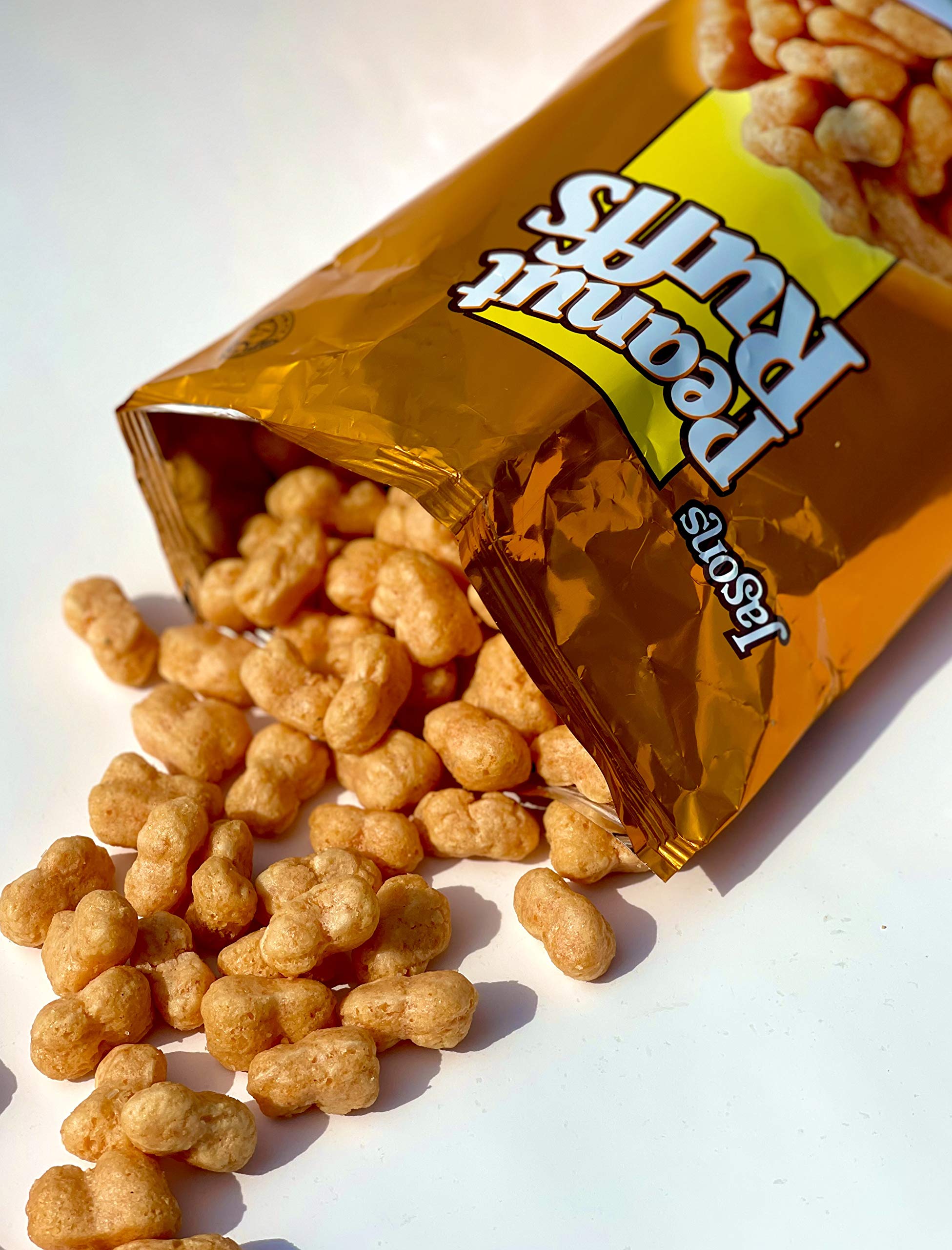 Jason's Peanut Ruffs - 5.5oz Pack of Real Peanut Butter Snacks | Baked with Unique Fiji Flavor | Crunchy Party Snacks & On-the-Go Treats