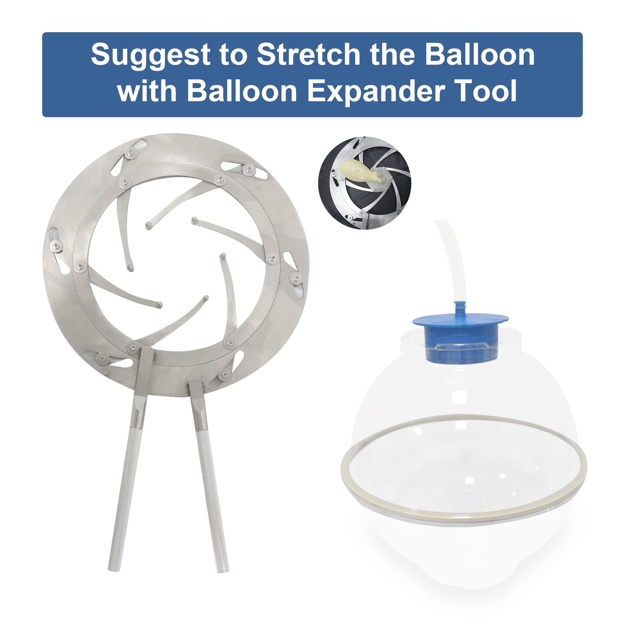 Balloon Stuffing Machine Accessories - Balloon Expander Tool for Party Decorations, Balloon Arches & Event Setup