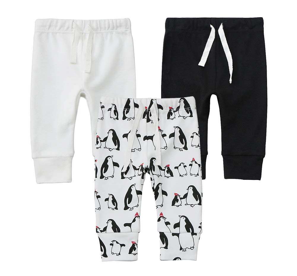 Organic Baby Pants Leggings Joggers for Infants & Toddlers - Soft Cotton Comfort for Boys & Girls | Perfect for Playtime, Daycare & Family Outings